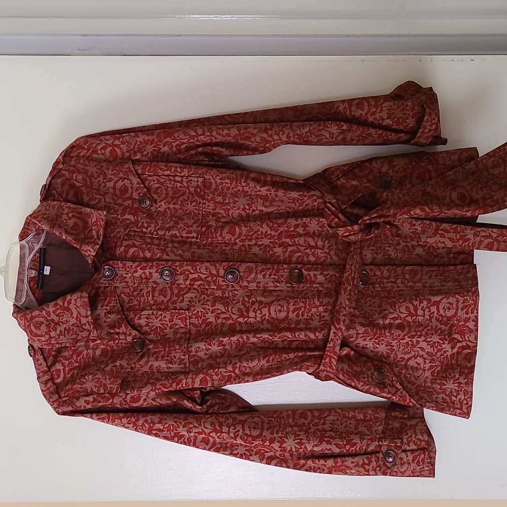 Peruvian Connection Cotton Trench Jacket L